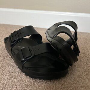 Birkenstock Arizona EVA Sandals Slides 41 Men's 8 Women's 10 Black Rubber Sandal